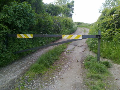 Photo 6x4 Vehicle barrier on Holts Down Byway St Catherine According to t c2013