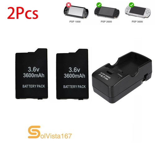 For Sony PSP 2000 3000 2001 3001 Rechargeable Replacement Battery Pack 3600mAh - Picture 40 of 43