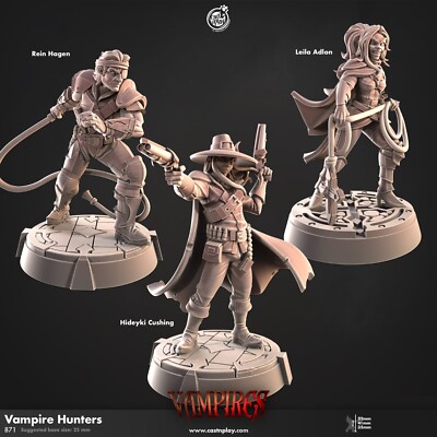 Vampirjäger Miniatur Set Monster Jäger Figur für TTRPGs wie D&D 5e Pathfinder