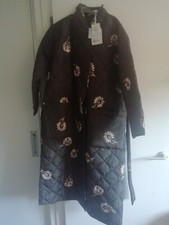 Brown Quilted Coat With Belt From Noa Noa Size L New