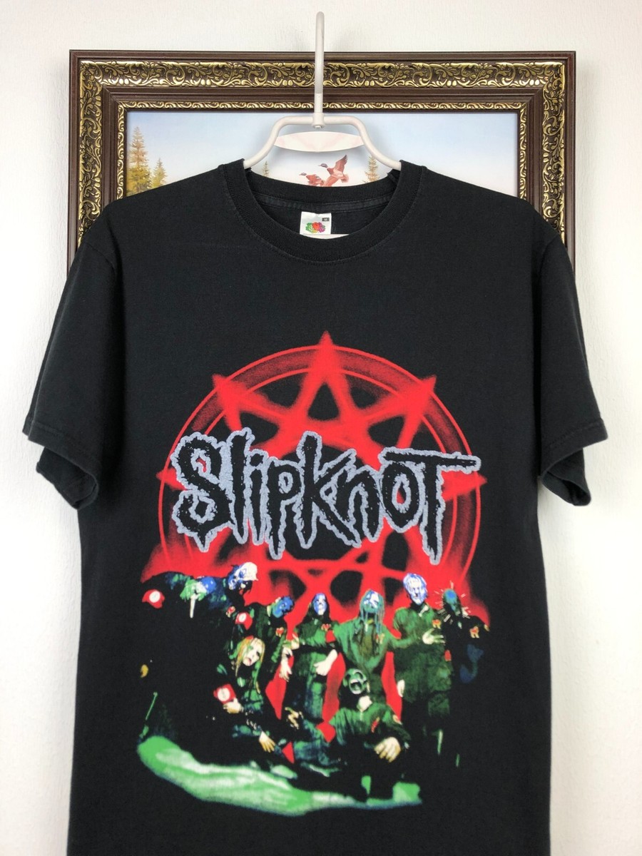Slipknot ヴィンテージTシャツ IOWA XL Vintage Slipknot Band Rock Tee Over Print Iowa Shirt Black Rare