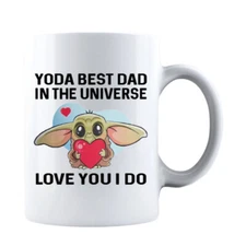 Funny Fathers Day Yoda Best Dad In The Unıverse Gift for DAD Coffee Mug Daddy
