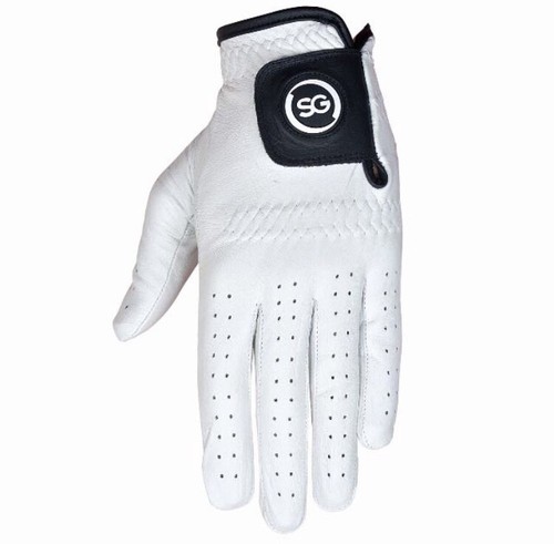 SG Pack of 5 White Men Women Cabretta Leather Golf gloves Right Left hand - Picture 3 of 5
