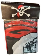 Jolly Roger Pirate Bandana Red Hat Skull Crossbones Flag 3"x5"