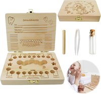 Milchzahndose Holz Zahndose MäDchen Jungen MilchzäHne Box Zahnfee Geschenke Zahn