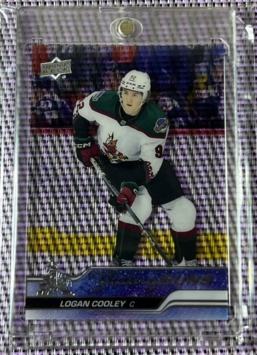 2023-24 UPPER DECK EXTENDED SERIES YOUNG GUNS CLEAR CUT LOGAN COOLEY #701 SSP B.