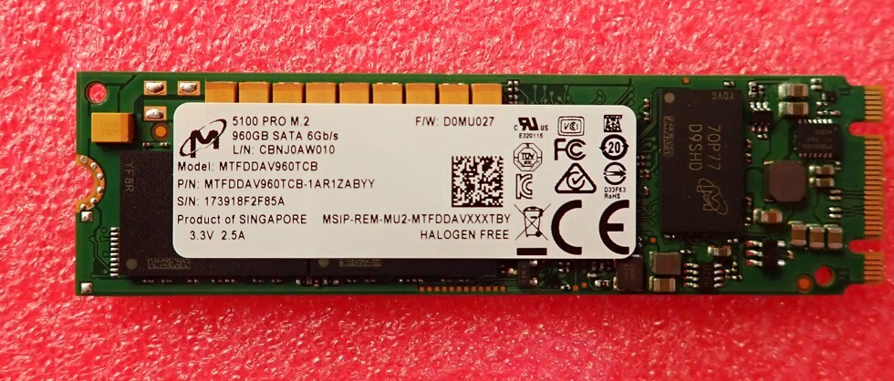 New Cisco 960GB SATA 6GB M.2 3d TLC Internal Solid State Drive SSD UCS-M2-960GB
