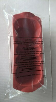 Tupperware Silicone Magic Form Flexible Loaf Shaped Rectangular Red Pan New