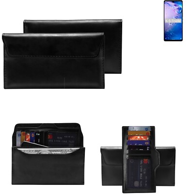 Handyhülle für Sharp Aquos Zero6 Schutz Hülle + Handy Tasche schwarz