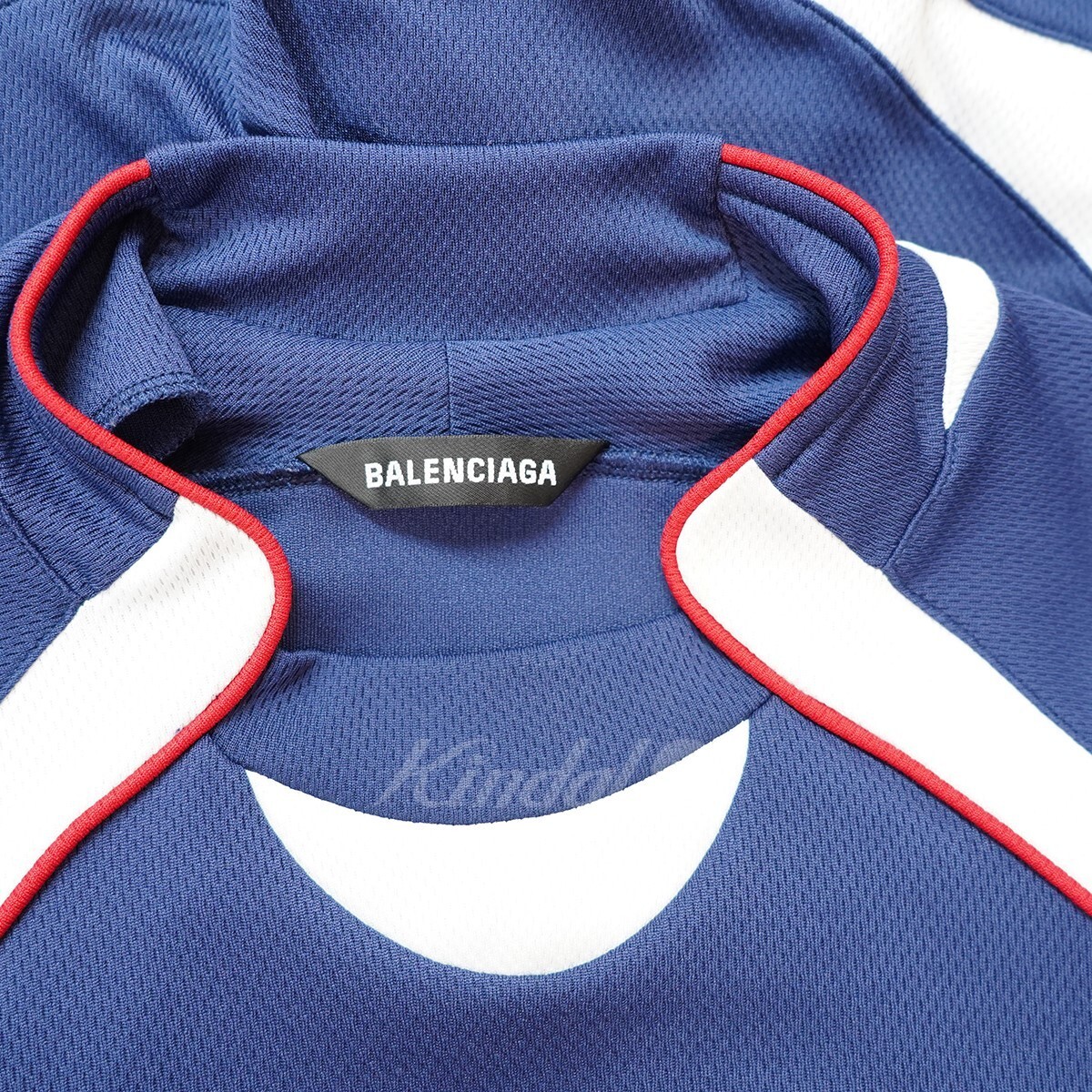 Balenciaga Logo T-shirt Soccer Jersey Size S Navy From Japan Balenciaga Logo T-shirt Soccer Jersey Size S Navy From Japan