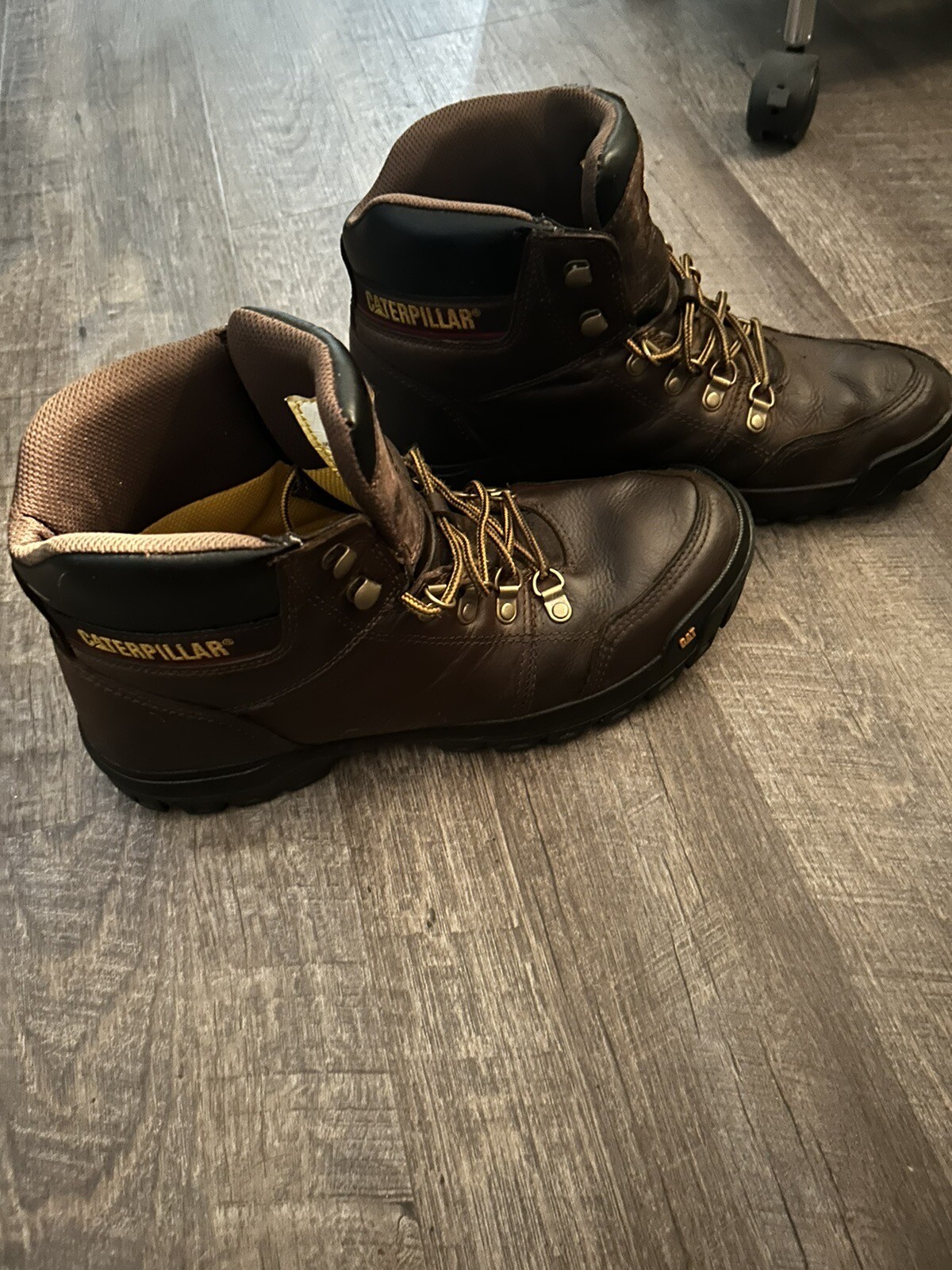 Caterpillar Men Outline Work Boot Boot Leather 11 Sof… Gem