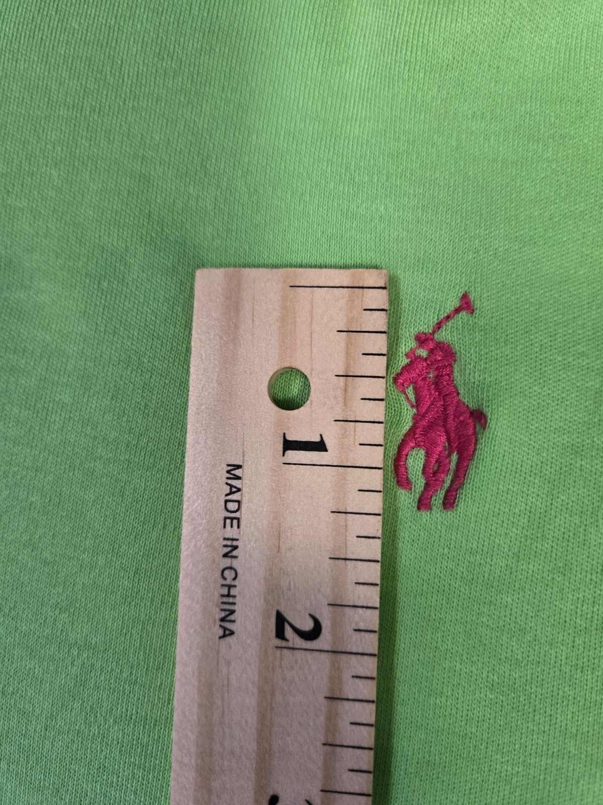 Polo Ralph Lauren uomo XXL verde manica corta polo golf rosa pony