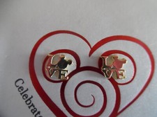 Disney Celebrate love sterling silver Mickey Mouse post pierced earrings NEW