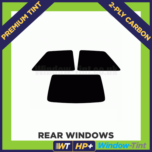 For Ford Fiesta 3-door 89-95 Carbon Pre Cut Window Tint 5% Limo 2-ply HP+ - Picture 2 of 10