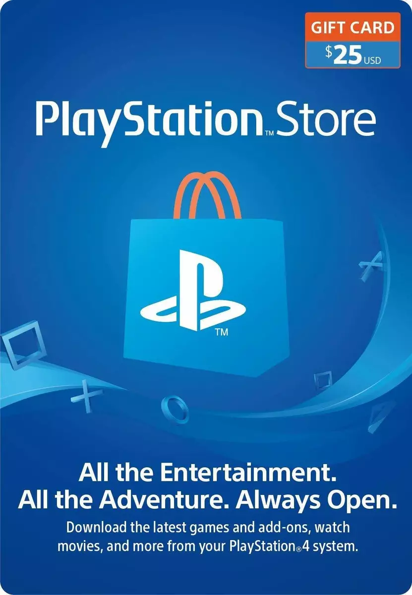 Sony US Playstation Network Playstation Store PSN USD 25 Code PS5 PS4