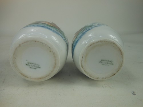 Two Royal Worcester Bird Condiment Jar Sparrow Birds - Picture 5 of 6
