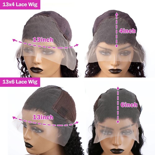 Colored Highlight Body Wave 13x6 HD Transparent Lace Front Human Hair Wigs Honey - Picture 6 of 13