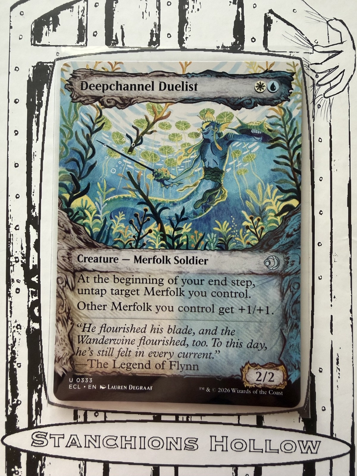 MTG Deepchannel Duelist (Showcase) - Lorwyn Eclipsed (ECL) U 0333 Near Mint