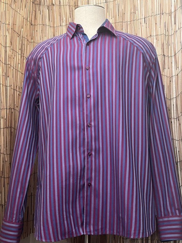 Stone Rose Black Rivet Collection Mens LS Button Up Shirt-Sz  5 (XL)-100% Cotton
