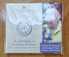 Royal Mint 2021 95th Birthday of HM Queen Elizabeth 2nd £5 Coin In SEALED Pack