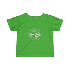 America 1776 Baby Tee 4th of July Kids Outfit, Summer Toddler T-shirt Gift