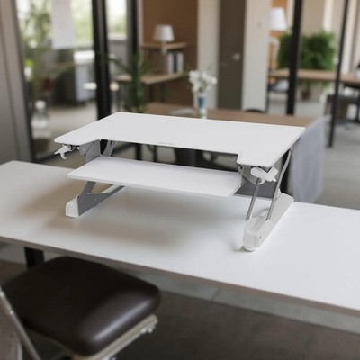 Ergotron WorkFit-T Schreibtischaufsatz   gebraucht, weiß