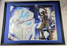 LA Knight Signed Framed Photo Display 18x24 FANATICS WWE