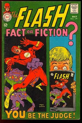 The Flash #179 Nice Unrestored Silver Age Superhero Vintage DC Comic 1968 FN