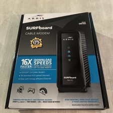 ARRIS SB6183 Surfboard 16x4 DOCSIS 3.0 Cable Modem - Black-Open Box-New