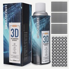 3D Scanning Spray for All 3D Scanners, with 3D Tracking Dot Marker, 200PCS 6.0 m