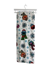 Sesame Street Winter Snowflake Throw Blanket 50x70 Cookie Monster Ernie NEW