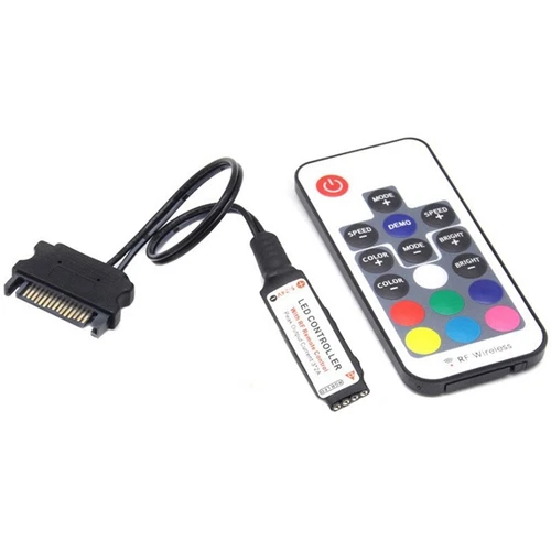 RF17-Tasten Remote DC 12V  SATa RGB-Controller für PC ComputergehäUse 5050 8407