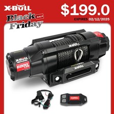 X-bull 6000lbs Electric Winch 12v Synthetic Rope Towing Trailer Atv Utv Boat 4wd X-bull 6000lbs Electric Winch 12v Synthetic Rope Towing Trailer Atv Utv Boat 4wd