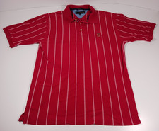 Vintage Y2K Tommy Hilfiger Golf Polo Shirt Men's XL Red White Striped