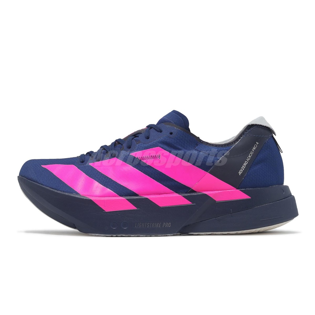 adidas Adizero Adios Pro 4 M Dark Blue Navy Shock Pink Men Running