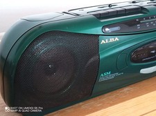 ALBA CRS2005 Radio / Dual Cassette Boombox. Highly Original Colour! Pls Read.
