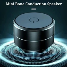 Mini Bone Conduction Vibration Speaker 🔊 Portable TWS Wireless Bluetooth Stereo