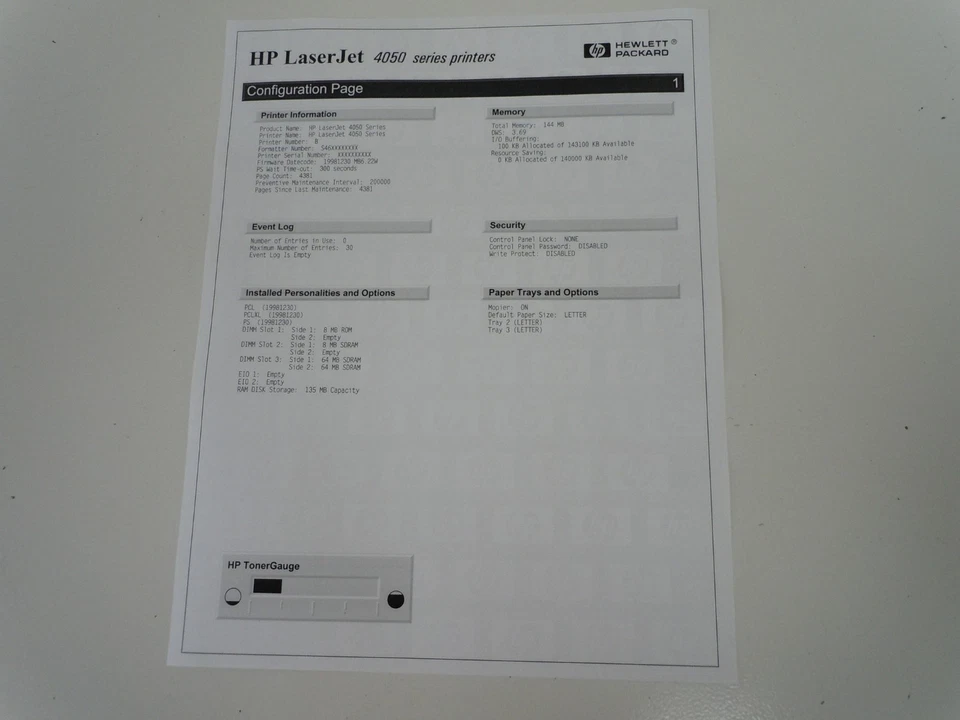 HP LaserJet 4050tn Printer *Low Pages 4,381 *Memory Upgrade 144mb +Warranty!! - Image 2 of 4