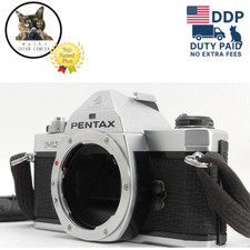 Meter Works  Near MINT  Pentax MX SLR 35mm Film Camera Silver Body From JAPAN