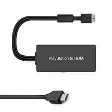 PS2 to HDMI Adapter HD-Link Cable for PS2 Converter Support 4:3/16:9 Switch...