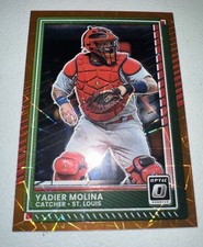 2025 Panini Donruss - Optic Yadier Molina #66 Orange Velocity Prizm