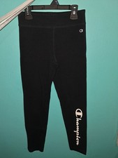 Girls Black Champion Leggings Size Large