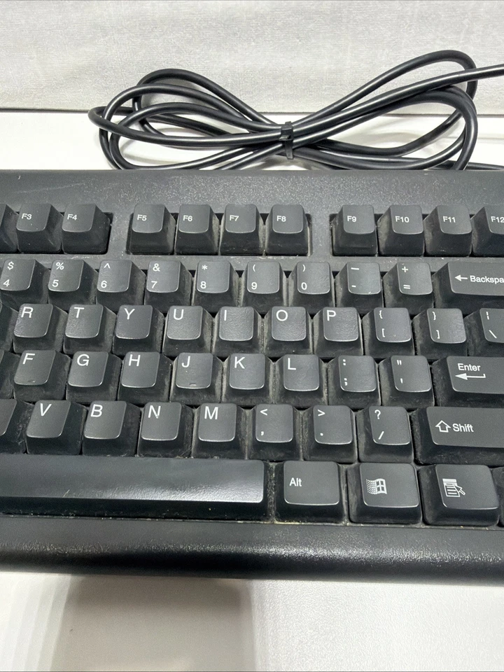 Vintage IBM KB-8923 PS/2 Black Keyboard - Tested & Working! - Image 3 of 4