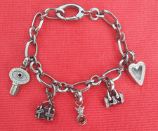 FOSSIL Armband Edelstahl mit 5 Charms NEU UNG...