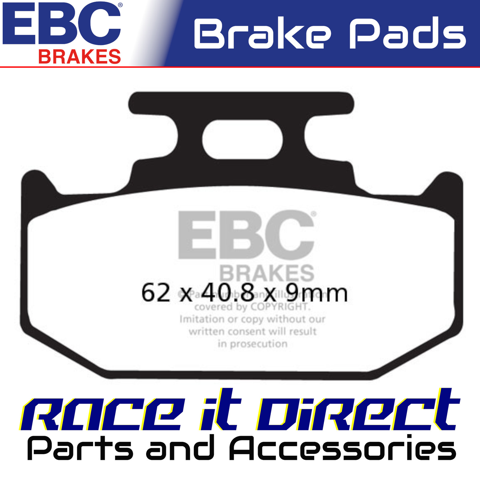 Brake Pads for SUZUKI DR 350 S 1990-1993 Rear TT EBC