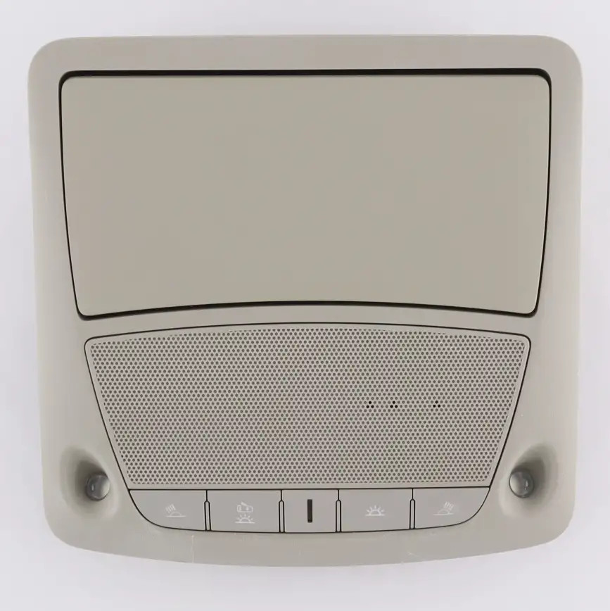 13 - 16 Nissan Pathfinder Overhead Console Map Lights Storage Gray