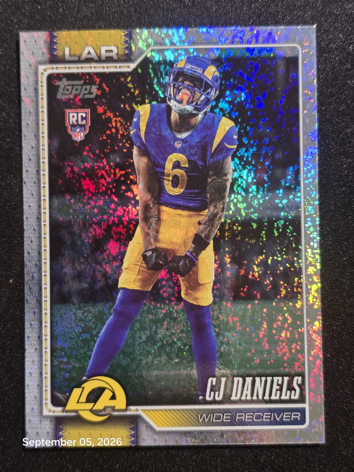 2026 Topps Flagship CJ Daniels Sandglitter RC #391 Rams