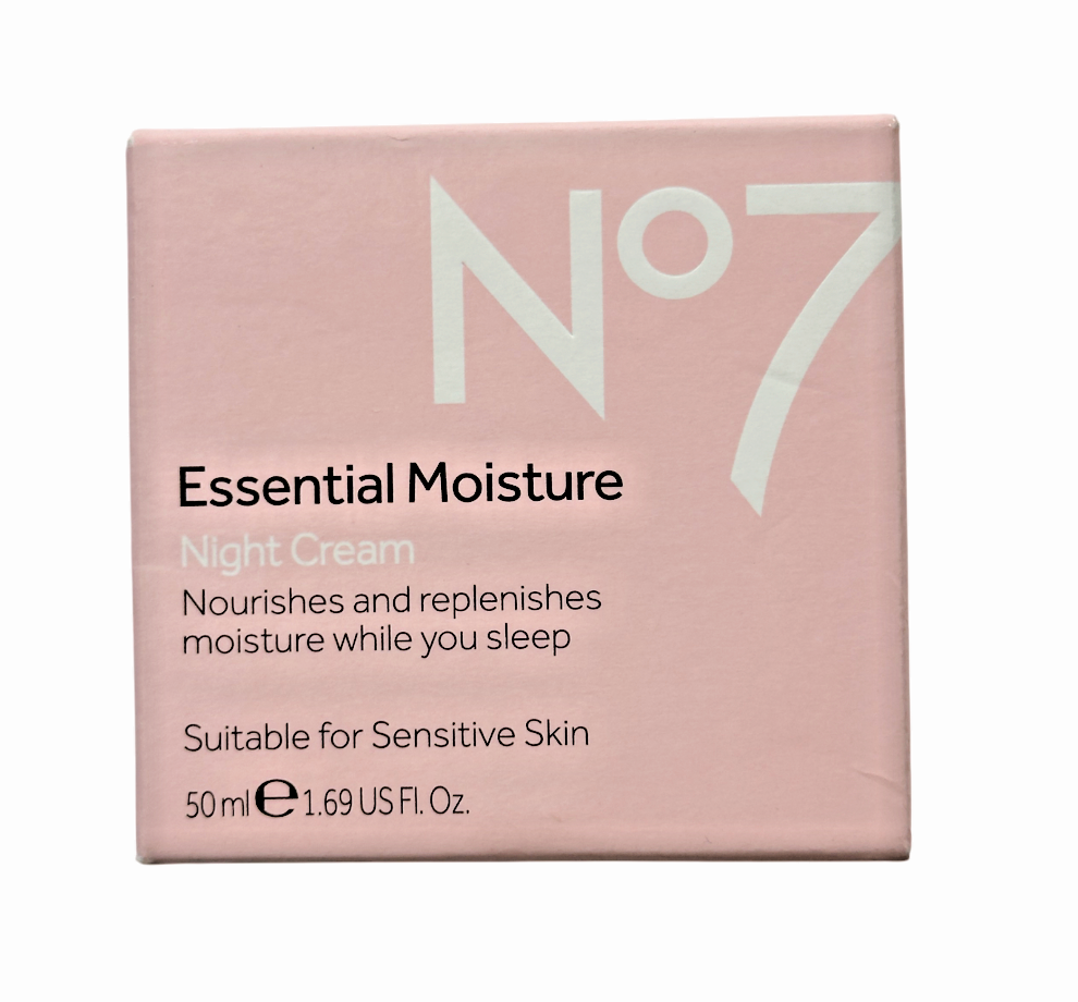 No7 Essential Moisture Night Cream | Nourishes And Replenishes | 50ml