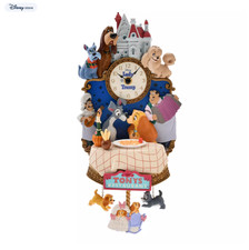 Disney Store Lady and the Tramp Light-Up Clock 70th Anniversary
