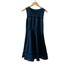 Lulus Navy Sleeveless Flare Hem Dress Size S Small NEW